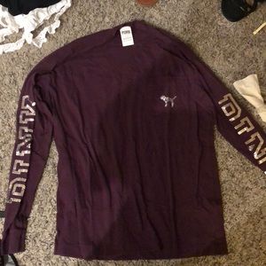 Long sleeve glittery PINK shirt